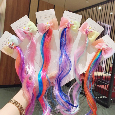 Fashion Colorful chemical fiber Bowknot Hair Clip's discount tags