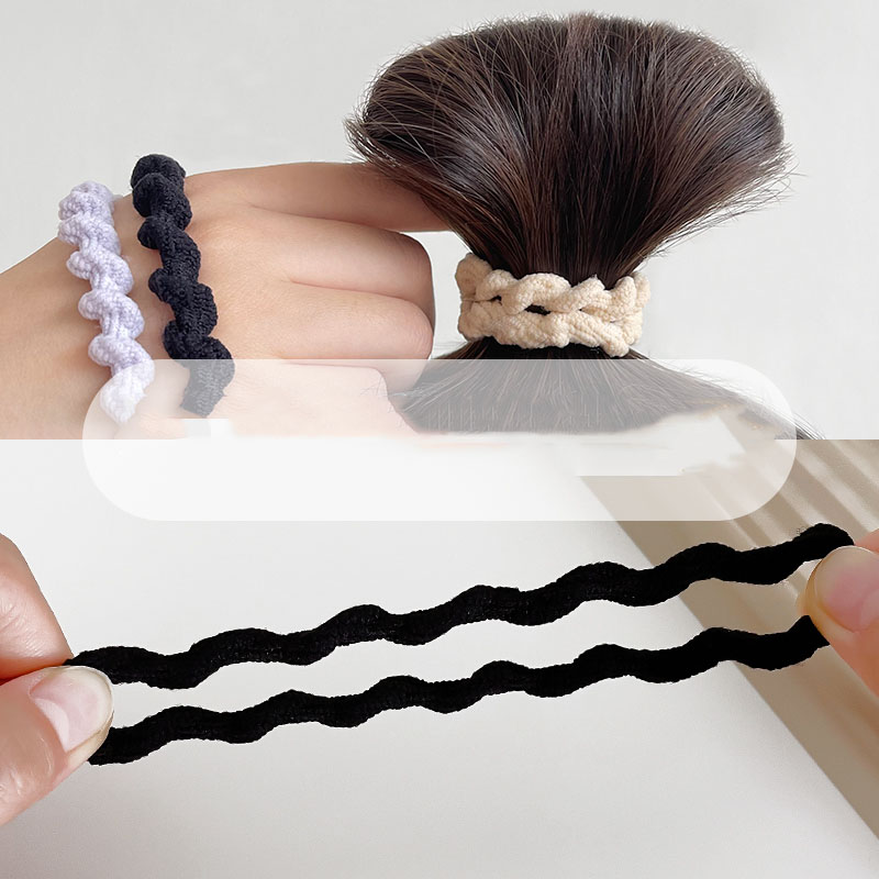 Korean Style Solid Color Elastic Band Hair Tie 10 Pieces
