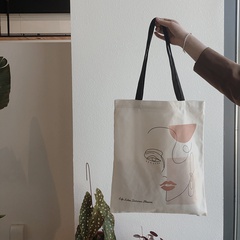 Women'S Fashion Portrait Canvas Shopping bags