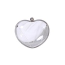 Gold Silver Arylic Solid Color Transparent Heartshaped Clutch Evening Bagpicture7