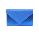 Blue Dark Blue Black flash fabric Solid Color Square Clutch Evening Bagpicture24