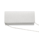 White Black Gold flash fabric Solid Color Square Clutch Evening Bagpicture16