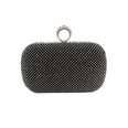 Black Gold Silver silk Printing Oval Clutch Evening Bagpicture18