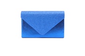 Blue Dark Blue Black flash fabric Solid Color Square Clutch Evening Bagpicture26