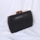 Red Black Pink Pu Leather Solid Color Square Clutch Evening Bagpicture5