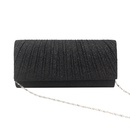 White Black Gold flash fabric Solid Color Square Clutch Evening Bagpicture15