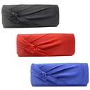 Red Blue Black Polyester silk Flower Square Clutch Evening Bagpicture18