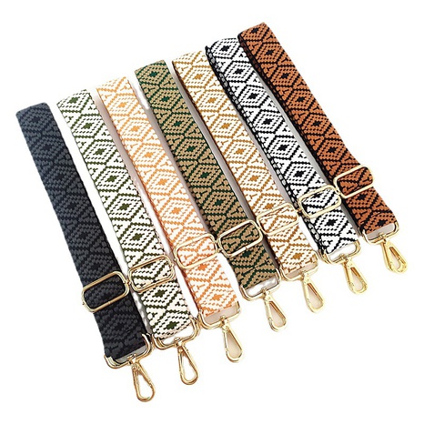 New Colorful Bag Strap Adjustable Shoulder Women's Corssbody Bag Replacement Long Strap Embroidered Jacquard Bags Accessory Strap's discount tags