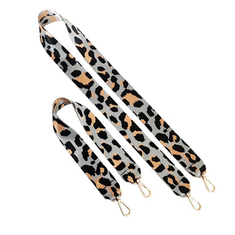 New Color Leopard Print Wide Shoulder Strap Unadjustable One-Shoulder Crossboby Bag Long Strap Handbag Strap Accessory Strap's discount tags