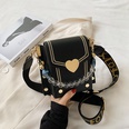 WomenS Mini All Seasons Pu Leather Heart Shape Fashion Square Magnetic Buckle Crossbody Bag Square Bagpicture17