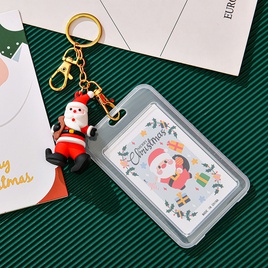 Christmas Silicone Waterproof DoubleSided Transparent Cartoon Key Button Campus Card Holderpicture14