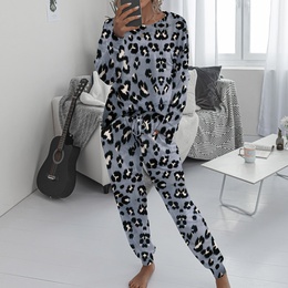 Fashion Leopard Pajama Sets Acrylic Printing Pants Sets Lingerie  Pajamaspicture9