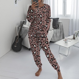 Fashion Leopard Pajama Sets Acrylic Printing Pants Sets Lingerie  Pajamaspicture8