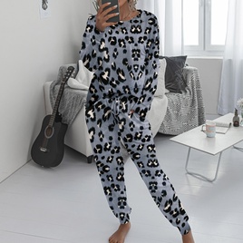 Fashion Leopard Pajama Sets Acrylic Printing Pants Sets Lingerie  Pajamaspicture12