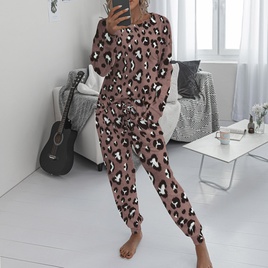 Fashion Leopard Pajama Sets Acrylic Printing Pants Sets Lingerie  Pajamaspicture17