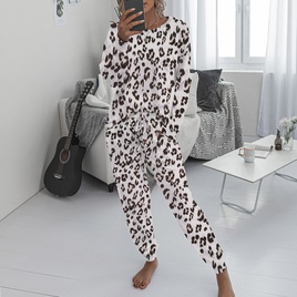 Fashion Leopard Pajama Sets Acrylic Printing Pants Sets Lingerie  Pajamaspicture24