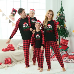 Fashion Letter Polyester Pants Sets Straight Pants Blouse Family Matching Outfits