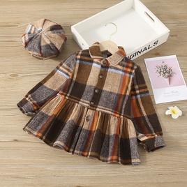Preppy Style Plaid Woolen Girls Clothing Setspicture11
