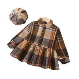 Preppy Style Plaid Woolen Girls Clothing Setspicture8
