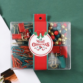 Christmas Combination Set Clip Push Pin Ticket Holder Stapler Bindingpicture23