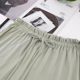 Fashion Solid Color Pajama Sets Polyester Pants Sets Lingerie  Pajamaspicture36