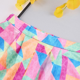Fashion Geometric Pajama Sets Imitated Silk Polyester Shorts Sets Lingerie  Pajamaspicture21