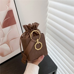 Women'S Spring&Summer Pu Leather Solid Color Fashion Square String Shoulder Bag