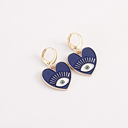 Fashion DevilS Eye Heart Shape Alloy Stoving Varnish Plating WomenS Dangling Earrings 1 Pairpicture26