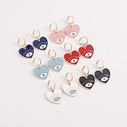 Fashion DevilS Eye Heart Shape Alloy Stoving Varnish Plating WomenS Dangling Earrings 1 Pairpicture27