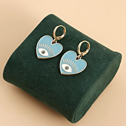 Fashion DevilS Eye Heart Shape Alloy Stoving Varnish Plating WomenS Dangling Earrings 1 Pairpicture21