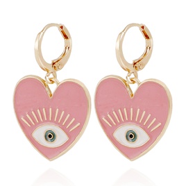 Fashion DevilS Eye Heart Shape Alloy Stoving Varnish Plating WomenS Dangling Earrings 1 Pairpicture30