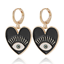 Fashion DevilS Eye Heart Shape Alloy Stoving Varnish Plating WomenS Dangling Earrings 1 Pairpicture34