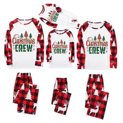 Fashion Christmas Tree Polyester Pants Sets Straight Pants Family Matching Outfits