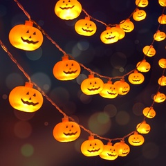 Halloween Cute Pumpkin Plastic Party String Lights