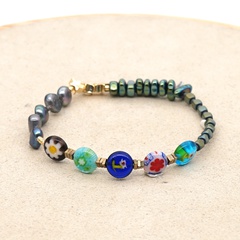 Ethnischer Stil Blume Glas Perlen Perle Frau Armbänder 1 Stück