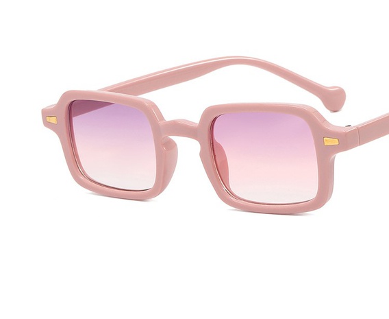 Moda Color Sólido Resina Cuadrado Fotograma Completo Gafas de sol Mujer's discount tags