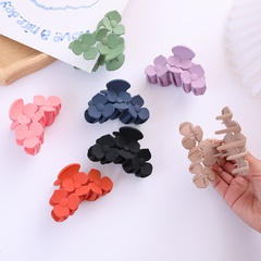 Sweet Solid Color Flower Arylic Hair Claws 1 Piece