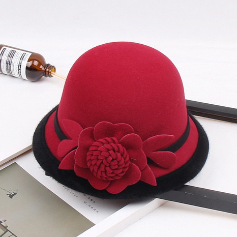 Women'S Fashion Flower Flat Eaves Fedora Hat's discount tags