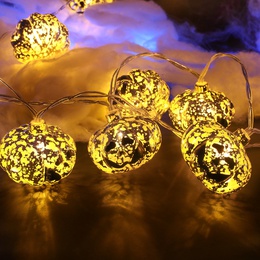 Halloween Fashion Pumpkin LED PS Party String Lightspicture4