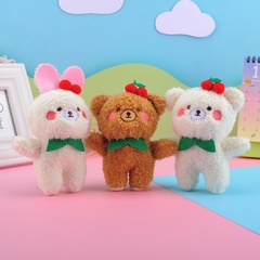 Cute Children's Toy Little Bear Rabbit Plush Key Chain Doll Pendant