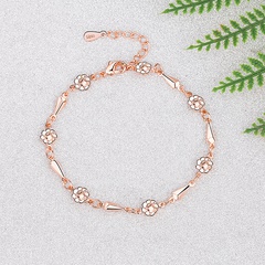 Sweet Flower Copper Bracelets 1 Piece