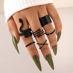 Simple Style Snake Alloy Plating Unisex Open Ring Rings 6 Pieces