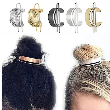 Fashion Feather Alloy Plating Hair Clip's discount tags