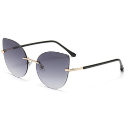 Fashion Geometric Pc Butterfly Frame Frameless Womens Sunglassespicture10