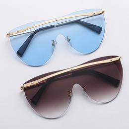 Fashion Geometric Pc SpecialShaped Mirror Frameless Womens Sunglassespicture10