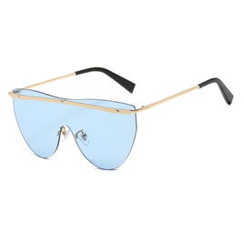 Fashion Geometric Pc SpecialShaped Mirror Frameless Womens Sunglassespicture12