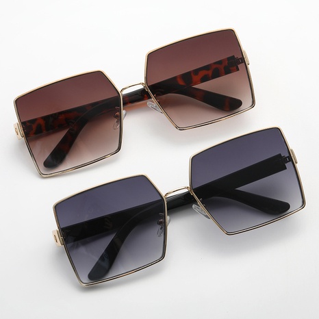 Fashion Leopard Pc Square Full Frame Women's Sunglasses's discount tags