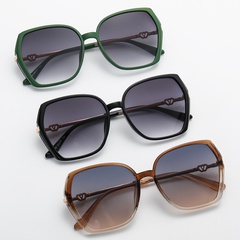 Fashion Solid Color Pc Polygon Full Frame Women's Sunglasses