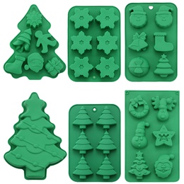 Christmas Fashion Christmas Tree Silica Gel Kitchen Moldspicture11
