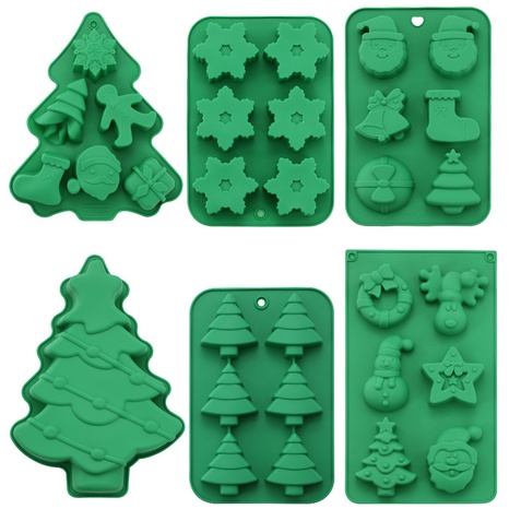 Christmas Fashion Christmas Tree Silica Gel Kitchen Molds's discount tags